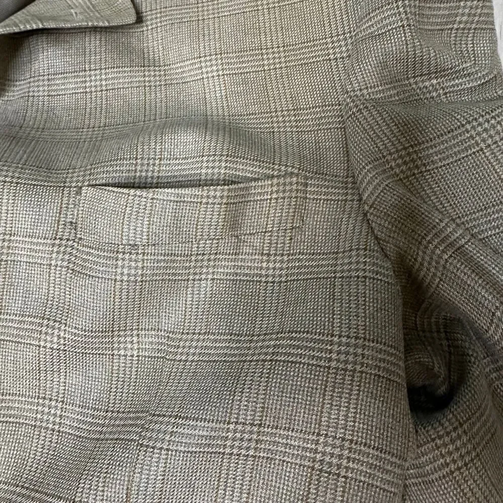 Gianfranco Ruffini‎ Classic Glen Plaid Blazer Professional Business Suit Jacket